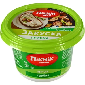 Закуска бутербродна Пікнік Меню грибна 200 г