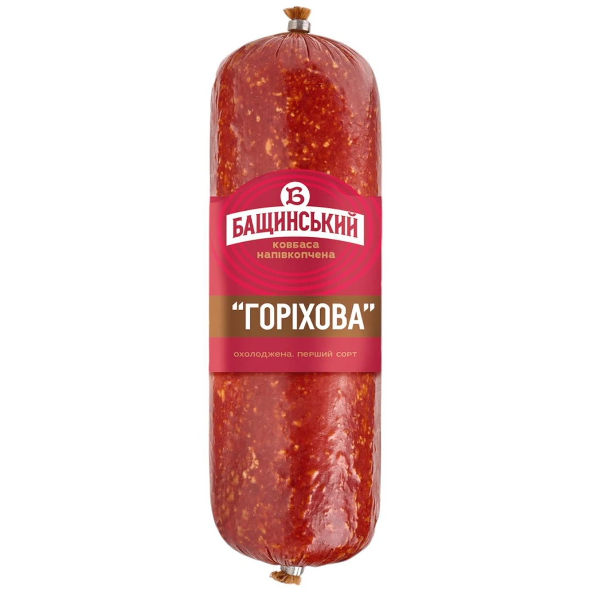Ковбаса Бащинський горіхова напівкопчена, 280 г