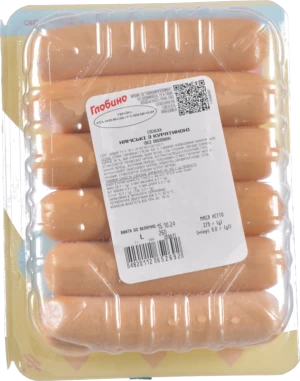 Сосиски з курятиною Нямські Глобино лоток 275г