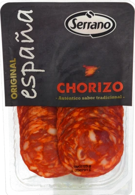 Ковбаса Serrano «Чорізо», сиров’ялена, нарізка, 100 г