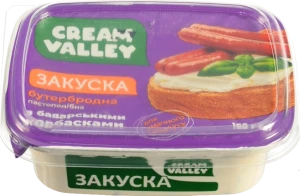 Закуска бутербродна Cream Valley “З баварськими ковбасками” пастоподібна, 160 г