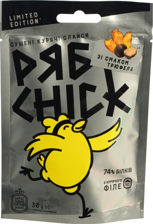 Слайси РябChick з філе курячого сушені зі смаком трюфеля, 30 г