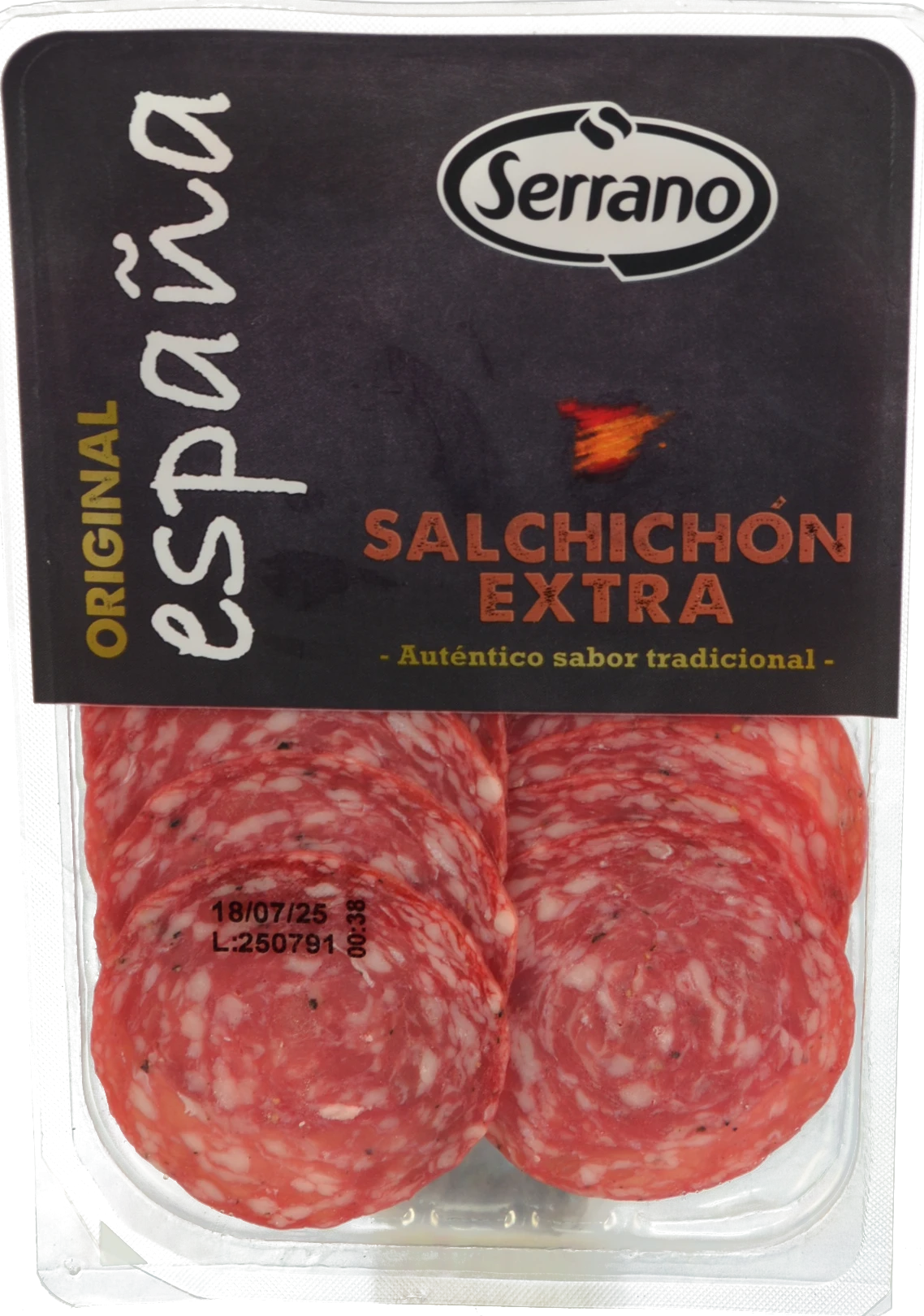 Ковбаса Serrano «Сальчичон» нарізана, 100 г