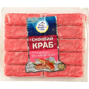Палички крабові заморожені Водний світ 250г