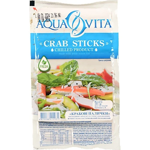 Крабові палички Aquavita 200г охолоджені