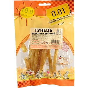 Тунець 0.01 50г  солоно сушений