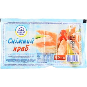 Палички крабові Сніжний краб Водний світ 120г охолоджене