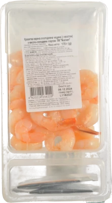 Креветка Norven 170г чищена варена з кисло-солодким соусом