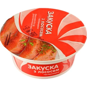 Закуска з лососем пастеризована Водний світ 110г