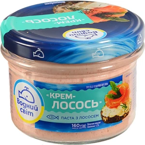 Паста з лососем Крем-лосось Водний світ 160г
