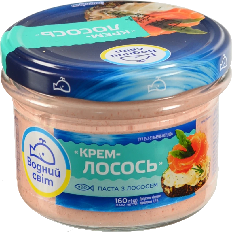 Паста з лососем Крем-лосось Водний світ 160г