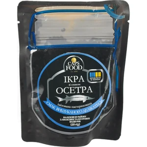 Імітована ікра зі смаком осетра пастеризована Caps food д/п 120г