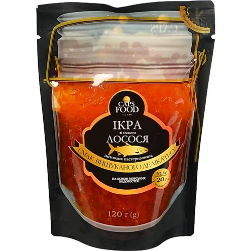 Імітована ікра лосося пастеризована Caps Food 120г