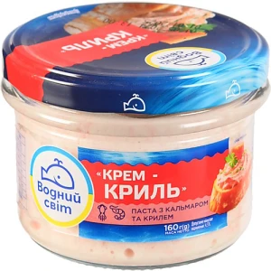 Паста з кальмаром та крилем Крем-криль Водний світ 160г