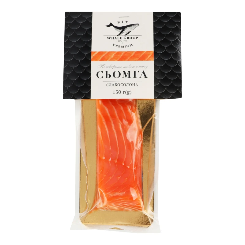 Сьомга філе-шматок К.І.Т. сл/с з/ш в/у 130г