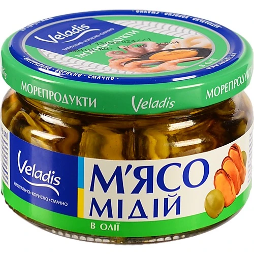 М'ясо мідій в олії Veladis 200г