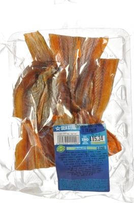 Путасу шматочки Seastar з паприкою бурштинова солено сушена