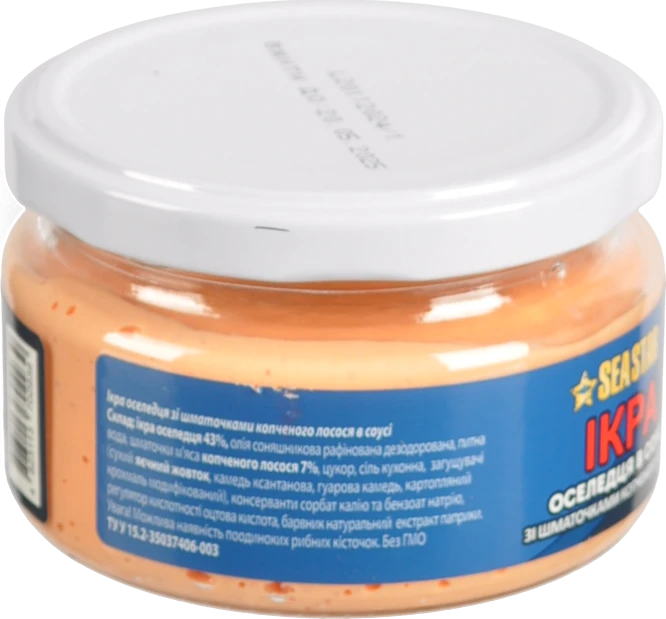 Ікра Seastar 160г у соусі зі шматочками лосося