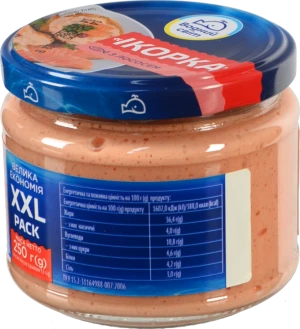 Продукт з ікрою океанічної риби та лососем пастеризований Ікорка Водний світ с/б 250г