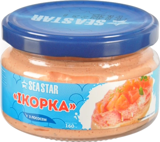 Продукт з ікрою Seastar 160г океанічної риби та лососем