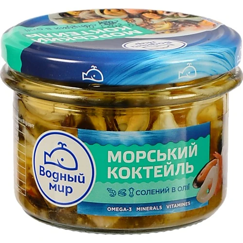 Морський коктейль по-новозеландськи в олії Водний світ 170г
