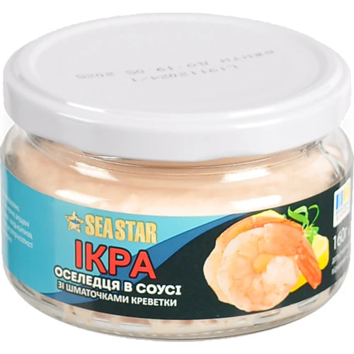 Ікра Seastar 160г у соусі з креветкою