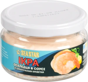 Ікра Seastar 160г у соусі з креветкою