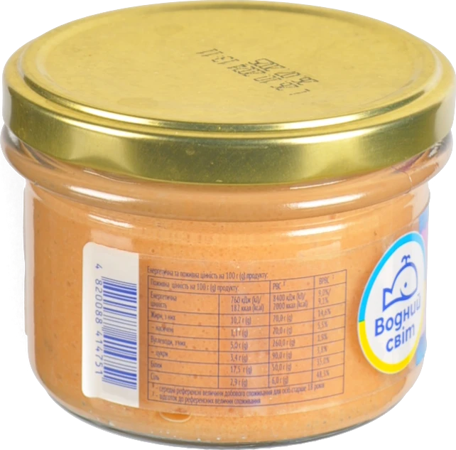 Ікра тріски солона пастеризована Водний світ 170г