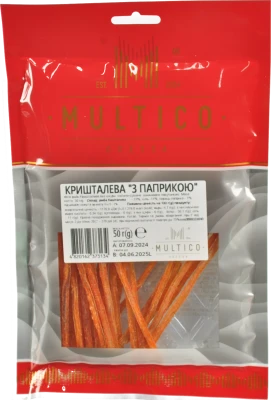 Рибка Multico 50г кришталева паприка солоно сушена