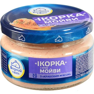 Продукт Водний світ 160г з ікрою мойви і крабовим м`ясом