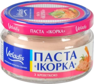 Паста Веладіс Ікорка з ікрою атлантичних риб та креветками 160г