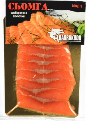 Сьомга Barrakuda 100г скибочки с.с в.у
