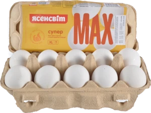 Яйця курячі Ясенсвіт Супер Max XL 10шт