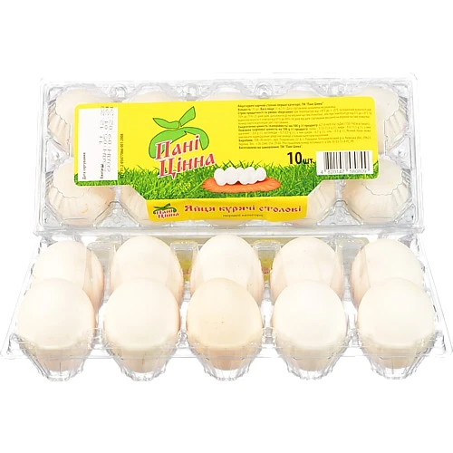 Яйце куряче Пані Цінна 10шт 1кат
