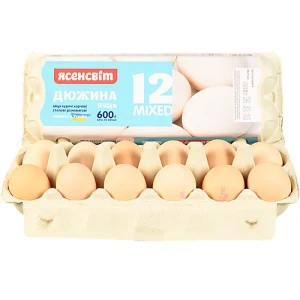 Яйця курячі Ясенсвіт 12шт