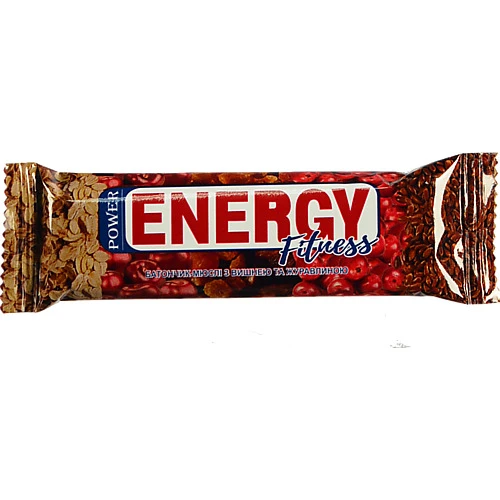 Батончик-мюслі Power  Energy 30г вишня журавлина
