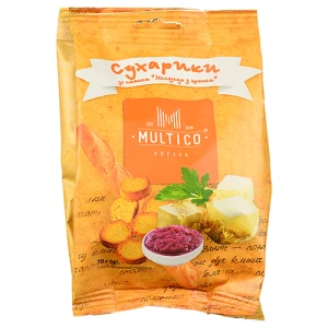 Сухарики Multico 70г пшеничні багет холодець з хріном
