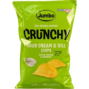 Чіпси Jumbo 90г crunchy сметана кріп