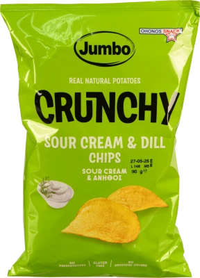 Чіпси Jumbo 90г crunchy сметана кріп