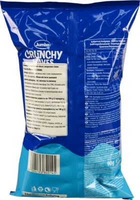 Чіпси Jumbo 90г Crunchy з сіллю хвилясті