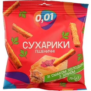 Сухарики пшеничні холодець хрін 70г