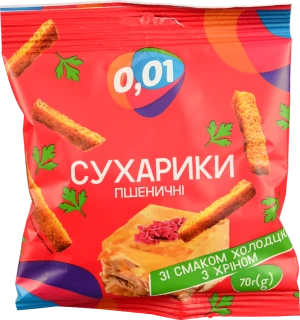 Сухарики пшеничні холодець хрін 70г