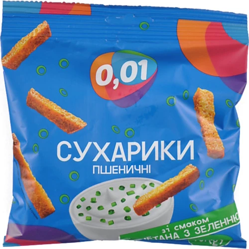 Сухарики пшеничні сметана зелень 70г