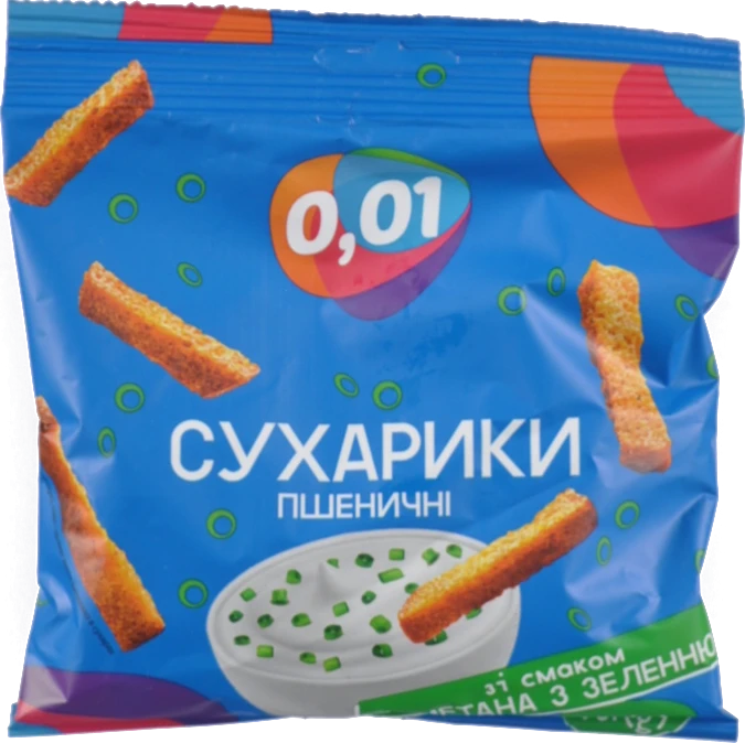 Сухарики пшеничні сметана зелень 70г