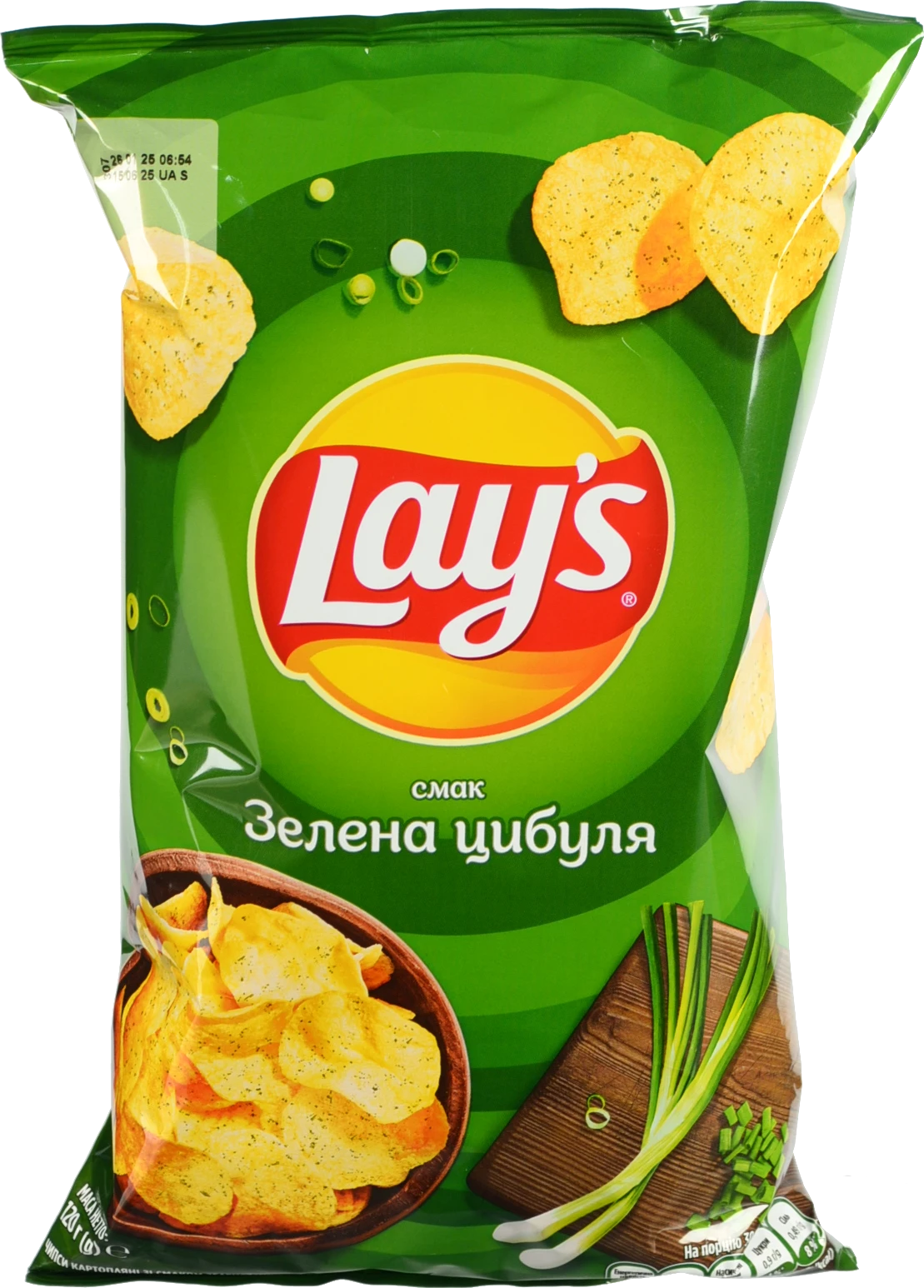 Чипси картопляні Lay's Зелена цибуля 120г