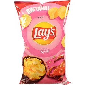 Чипси картопляні Lay's зі смаком краба 170г