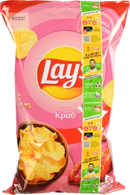 Чипси картопляні Lay's зі смаком краба 170г