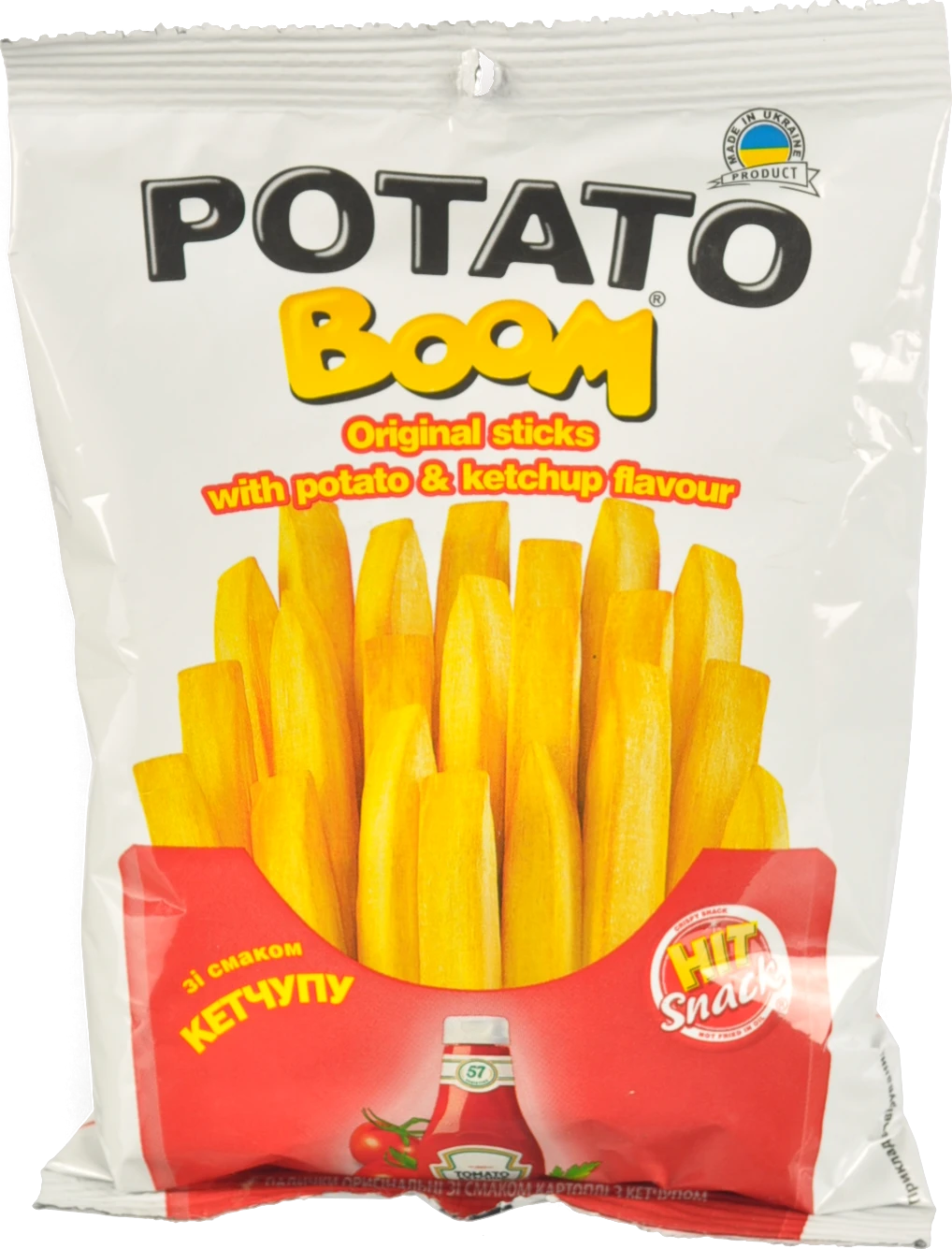 Палички зі смаком картоплі з кетчупом Original Potato boom м/у 50г