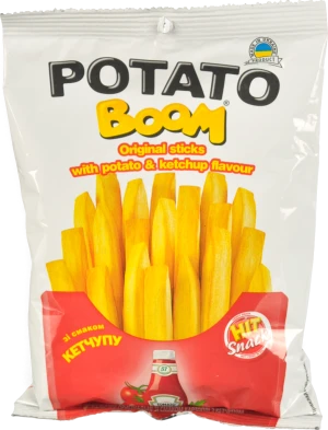 Палички зі смаком картоплі з кетчупом Original Potato boom м/у 50г