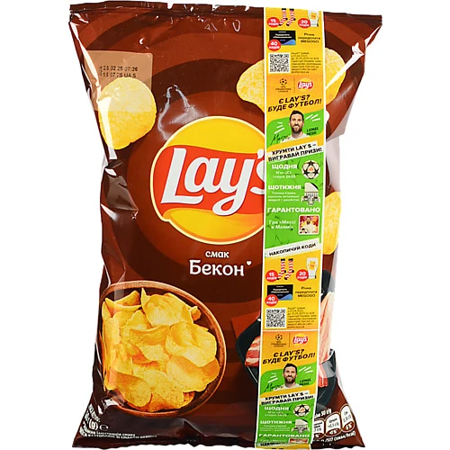 Чипси картопляні Бекон Lay's 60г